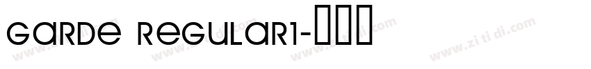 Garde Regular1字体转换